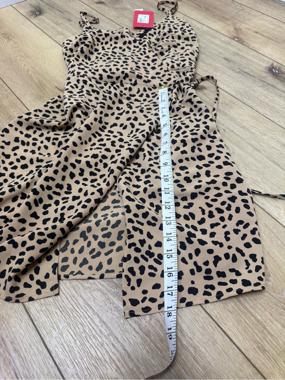 Sanctuary Animal Print Wrap Mini Dress Size Medium NWT - Picture 10 of 10